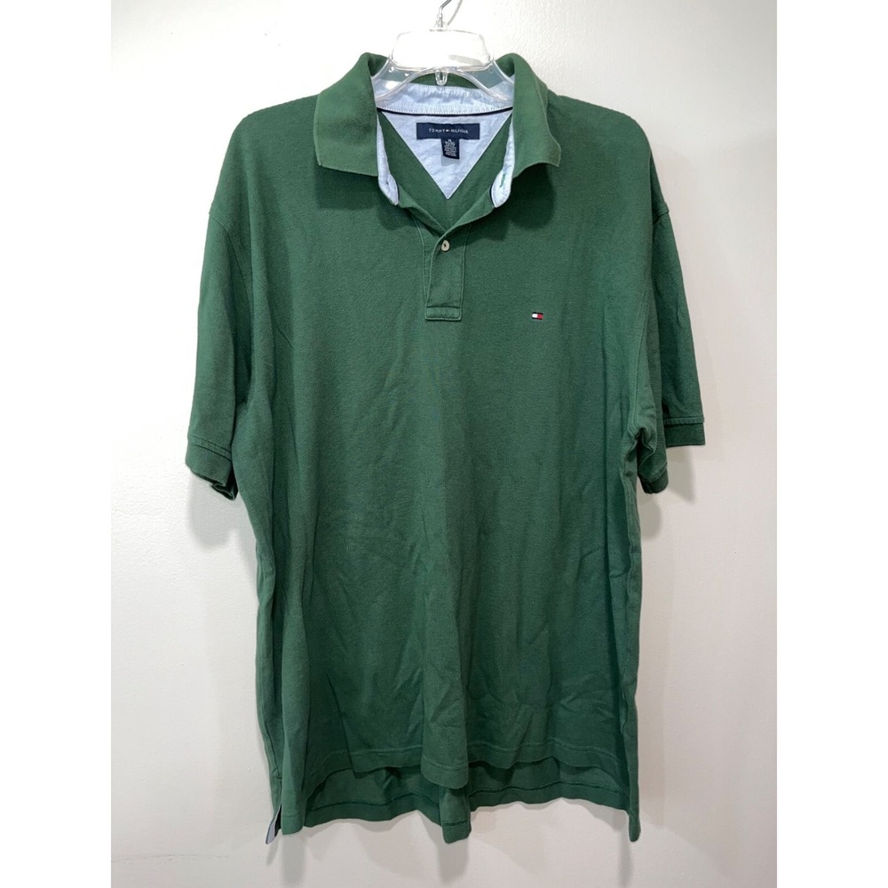 Tommy Hilfiger Men's XL Green Polo Shirt